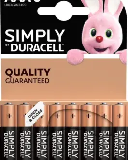 Алкална батерия LR03 AAA  8pk блистер SIMPLY MN2400   DURACELL