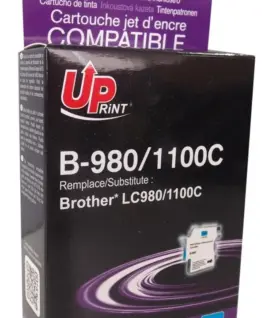 Мастилница UPRINT LC980/1100 BROTHER, Cyan