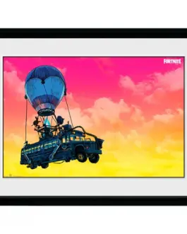 GBEYE FORTNITE - Framed print "Battle Bus" (30x40)