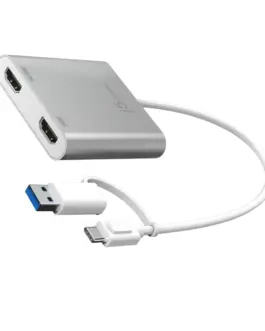 Alternative view of Адаптер j5create JCA365, За 2 монитора, USB-C - 2 x HDMI