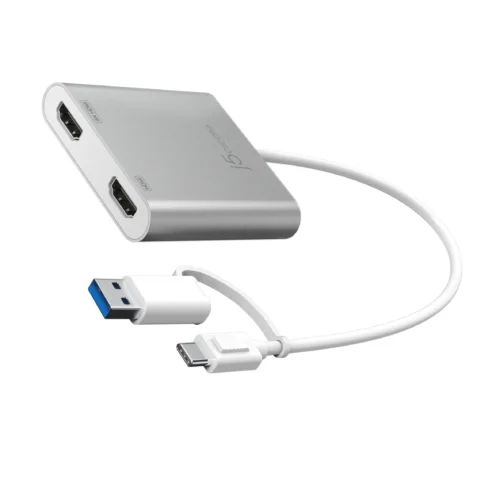 Alternative view of Адаптер j5create JCA365, За 2 монитора, USB-C - 2 x HDMI