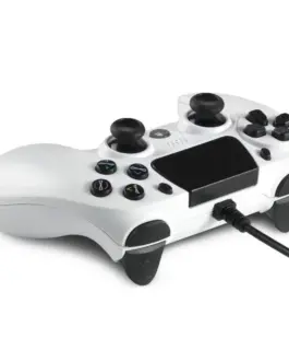 Жичен геймпад Spartan Gear Hoplite за PC и PS4 Бял