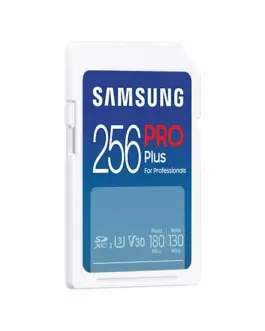 Alternative view of Карта памет Samsung PRO Plus, SD Card, 256GB, Бяла