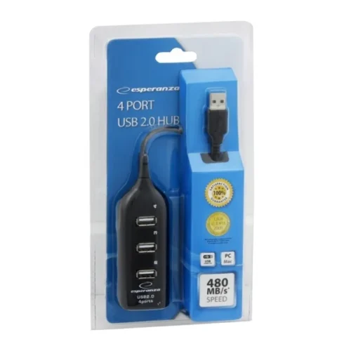 Alternative view of Esperanza HUB 4 PORTS USB 2.0 EA116