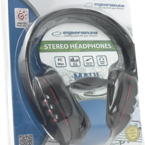 Esperanza слушалки AUDIO STEREO EH142K черен