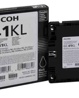 Мастило гел RICOH GC 41KL, GelJet SG 2100N/2100DN, 600 копия Черен