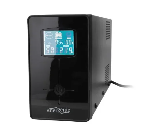 Gembird UPS 650VA 2X IEC 230V OUT, LCD