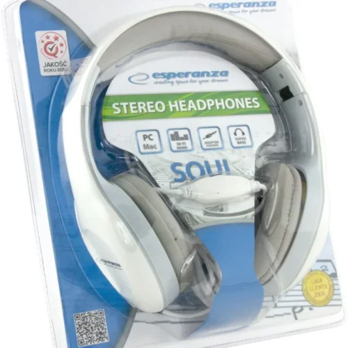 Esperanza слушалки AUDIO STEREO EH138W SOUL бял
