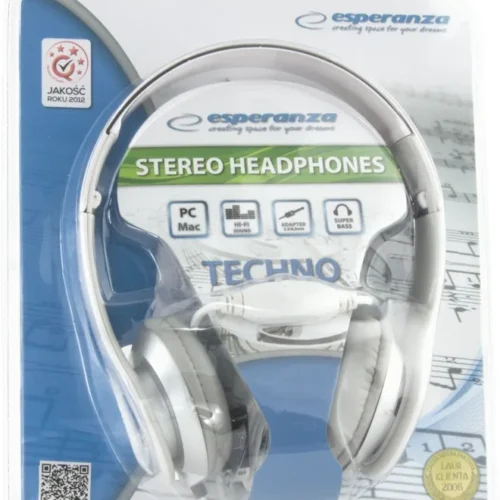 Esperanza слушалки AUDIO STEREO EH145W TECHNO бял