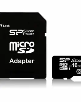 Silicon Power microSDHC 16GB CLASS 10 UHS-1 Elite with адаптер