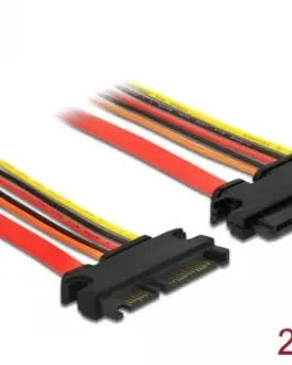 Alternative view of Удължителен кабел SATA III DeLock, SATA 6 Gb/s 22 pin мъжко - SATA 22 pin женско, (3.3 V + 5 V + 12 V), 20 cm