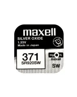 Бутонна батерия сребърна MAXELL SR-920 SW /370/371/AG6  1.55V