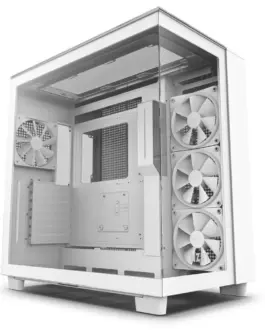 Кутия за компютър NZXT H9 Elite Matte White
