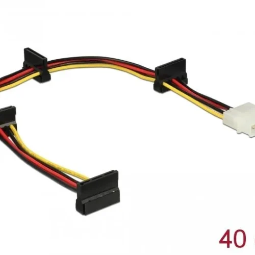 Alternative view of Кабел Power Molex 4 Pin  > 4 x SATA 15 Pin, 40cm