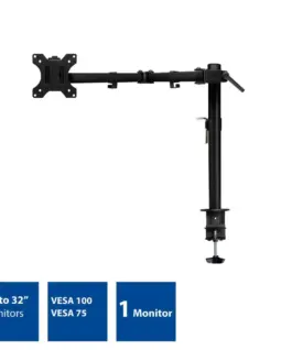 Alternative view of Стойка за монитор за бюро ACT AC8301, Регулируема, 10" - 32", 8 кг, Черен