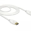Кабел Delock DisplayPort 1.2 мъжко - DisplayPort мъжко 1.5м 4K 60 Hz Бял