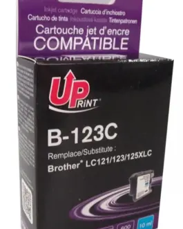 Мастилница UPRINT LC121/123/127 BROTHER, Cyan