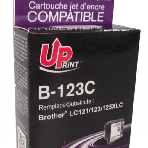 Мастилница UPRINT LC121/123/127 BROTHER, Cyan