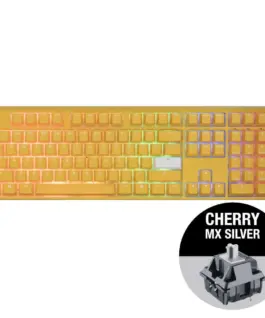 Alternative view of Геймърскa механична клавиатура Ducky One 3 Yellow Full-Size, Cherry MX Silver