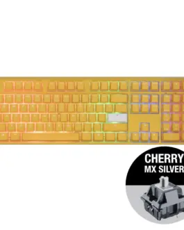 Alternative view of Геймърскa механична клавиатура Ducky One 3 Yellow Full-Size, Cherry MX Silver