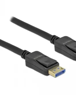 Alternative view of Кабел Delock DisplayPort 2.0 мъжко - DisplayPort мъжко, 1.0м, 10K, 54 Gb/s, Черен