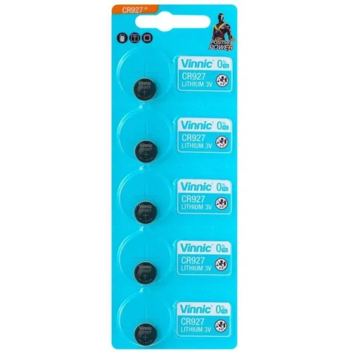 Бутонна батерия литиева CR927  3V  /AG7/ 395 5PK BLISTER /цена за 1 батерия/