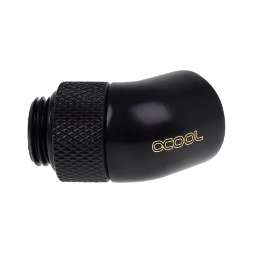 Alternative view of Ъглов адаптер Alphacool Eiszapfen, 45°, G1/4 външна към G1/4 вътрешна резба, Черен мат