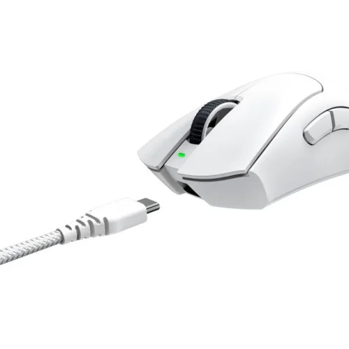 Alternative view of ГЕЙМЪРСКА МИШКА RAZER DEATHADDER V3 Pro - Wired - White - PN RZ01-04630200-R3G1