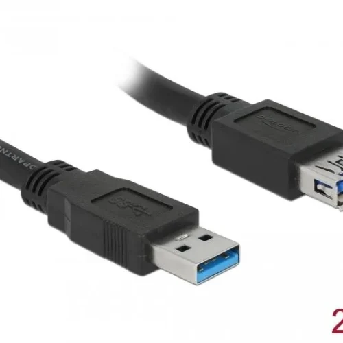 Alternative view of Delock Кабел удължителен екраниран USB 3.0 Type-A мъжко > USB 3.0 Type-A женско 2.0 m black