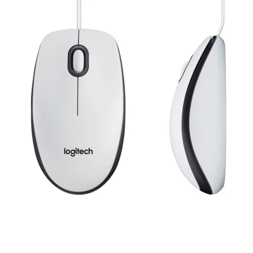 МИШКА LOGITECH M100 – Жична – White – PN 910-006764