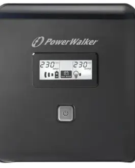 PowerWalker UPS LINE-INTERACTIVE 1000VA 2X SCHUKO + 2XIEC OUT, RJ11/RJ45 IN/OUT, USB, LCD
