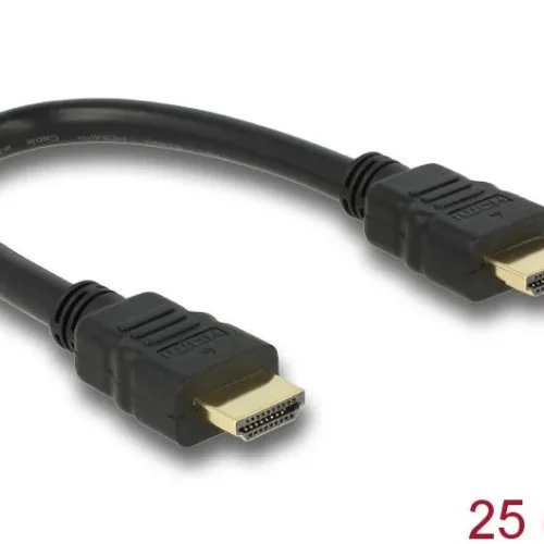 Alternative view of Кабел Delock High Speed, HDMI мъжко - HDMI A мъжко, 4K, 0.25 m, Ethernet