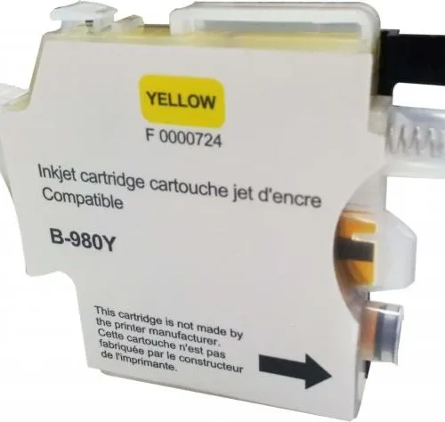 Alternative view of Мастилница UPRINT LC980/1100 BROTHER, Yellow