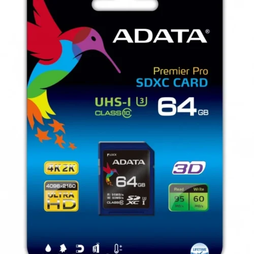Adata SD XC Premier Pro 64GB UHS-1 U3/Class10 4K