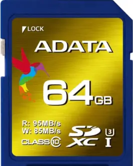Adata SD XC XPG 64GB UHS-1 U3/Class10 4K 3D