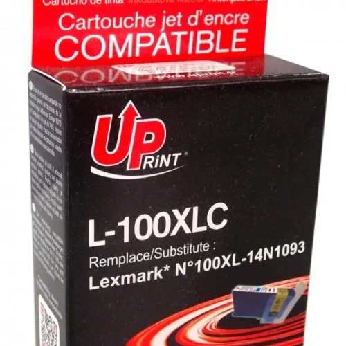 Мастилница UPRINT 14N1093, LEXMARK 100XL/Lex S305/S405/S505/S605/Pro705/Pro805, Cyan