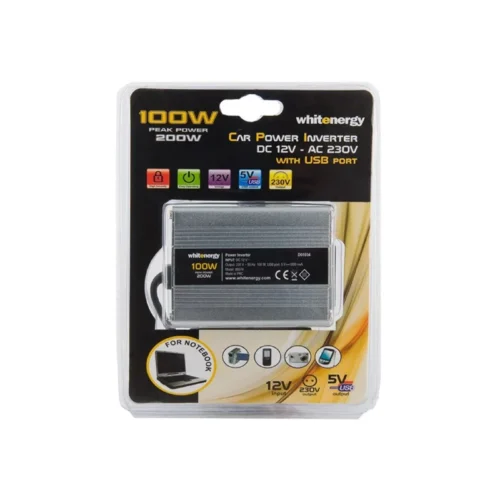 Whitenergy Inverter 12V DC – 230V AC Power 100W