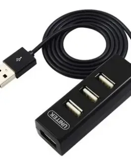 Alternative view of Unitek Hub 4xUSB 2.0, Y-2140, черен