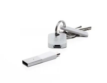 BlueLounge KII key microUSB зарядно бял