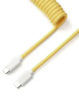Кабел за клавиатура Keychron Coiled Aviator Yellow