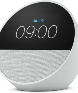 Смарт часовник Amazon Echo Spot 2024 Alexa асистент Бял