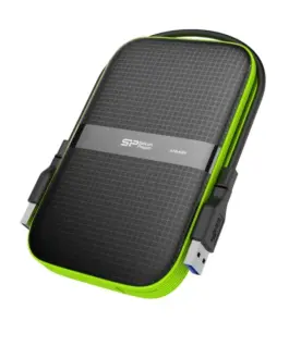 Alternative view of Silicon Power ARMOR A60 2TB USB 3.0 черен-зелен/ARMORударо/прахо и водоустойчив