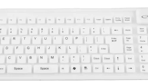 Alternative view of Esperanza KEYBOARD SILICONE EK126W USB/OTG FLEXIBLE бял