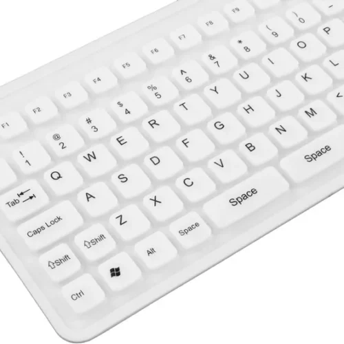 Esperanza KEYBOARD SILICONE EK126W USB/OTG FLEXIBLE бял