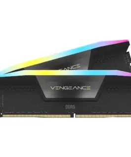 Памет за компютър Corsair Vengeance Black RGB 32GB(2x16GB) DDR5 6400MHz CL36 XMPAMD