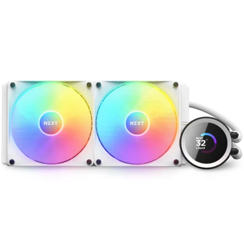 Alternative view of Охладител за процесор NZXT Kraken 280 RGB White, LCD Display
