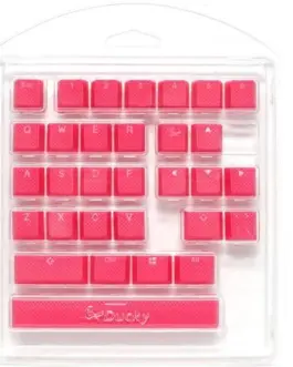 Капачки за механична клавиатура Ducky Pink 31-Keycap Set Rubber Backlit Double-Shot US
