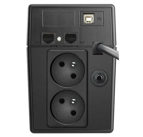 Alternative view of PowerWalker UPS line-interactive 600VA 2X PL 230V, pure sine wave, RJ11/45 IN/OUT, USB, LCD