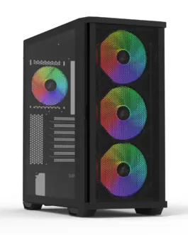 Alternative view of Кутия за компютър ZALMAN Z10 PLUS, Tempered Glass, RGB Mid-Tower, Черна