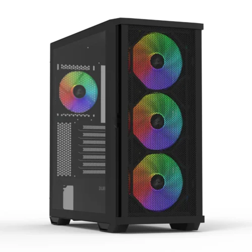 Alternative view of Кутия за компютър ZALMAN Z10 PLUS, Tempered Glass, RGB Mid-Tower, Черна